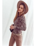 Velours-Body mit Leopardenkragen 7431 – Online-Shop – Boutique